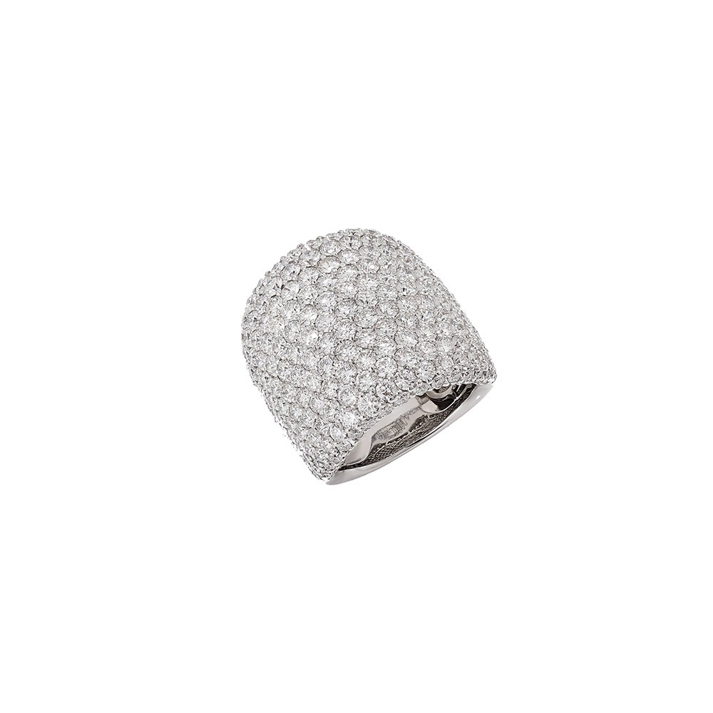 Crivelli |  | Anello fascia largo pavè | 287.jpg